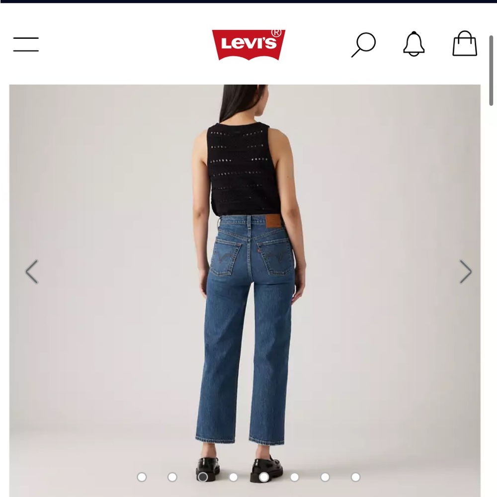 Women’s Levi’s Ribcage Straight Ankle, size 24